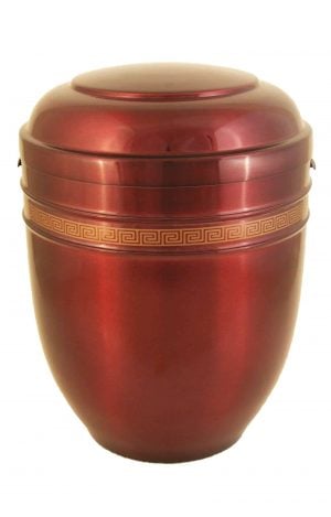 Metallurne Metall Urne ✓ rot gold glänzende Urnen kaufen ➥