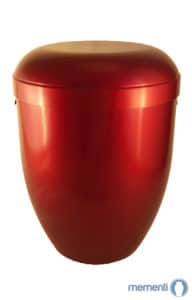 Bio Urne glänzend rot kaufen schön