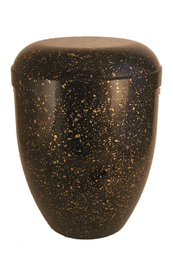 de BSG3620 bio urne schwarz gold urnen kaufen biourne schmuckurne