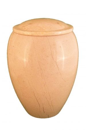 ❖ Verona Marmor Urne ❖ beige cremeweiß ❖ Urnen kaufen ❖