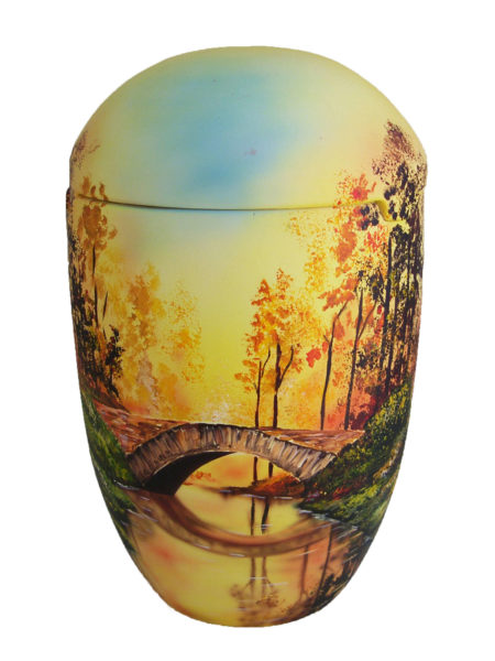 ✰✰✰✰✰ sea urn sunrise bridge forest yellow funeral urn on sale ✔