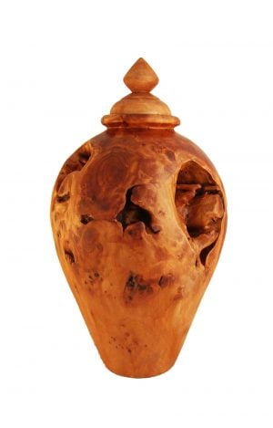 Holzwurzel Urne aus Wurzelholz