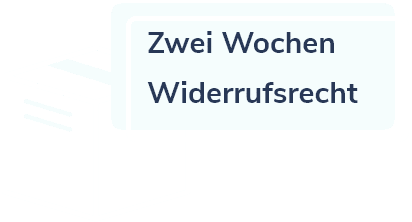 Zwei WochenWiderrufsrecht - white