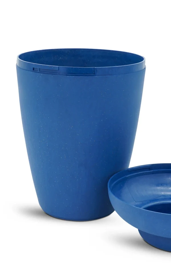 Bio Urne Vale blau geöffnet