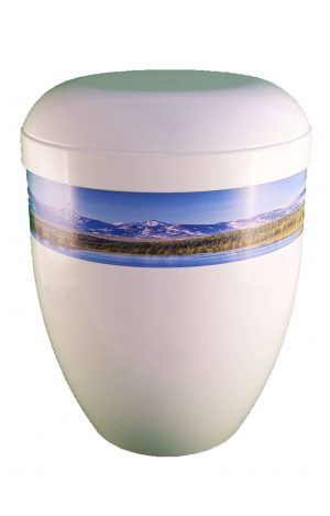 weiße bio panorama Urne - Bergen und Seen - schön