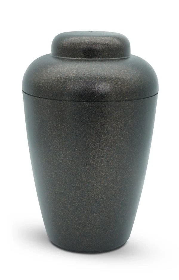 Bio Urne VALE schwarz gold Glitzer