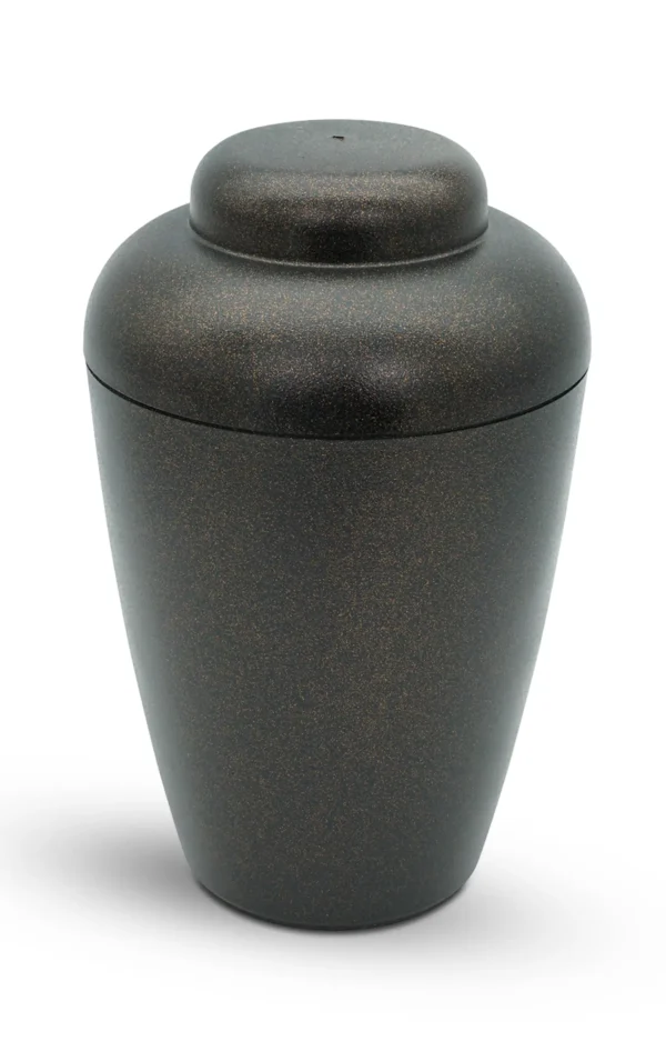 Bio Urne VALE schwarz gold Glitzer