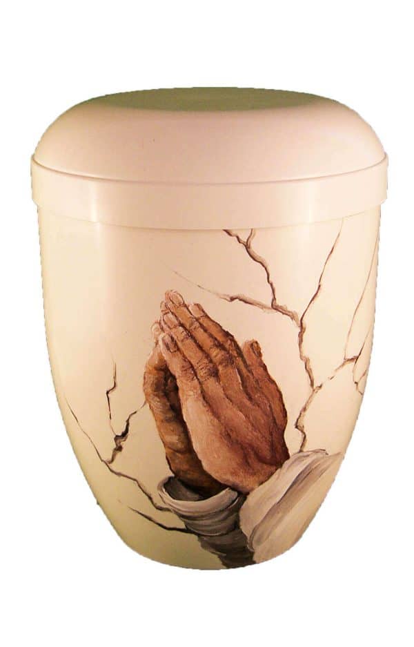 en WG107 hand painted biodegradable urn