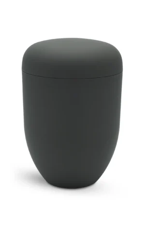 Bio Urne schwarz matt
