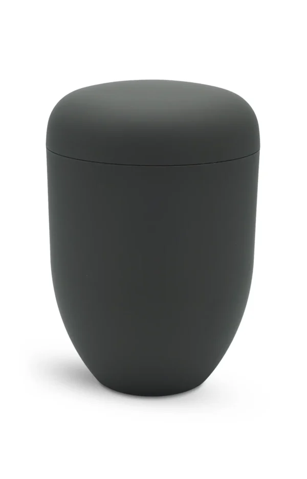 Bio Urne schwarz matt