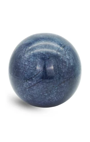 Marmorurne rund blau
