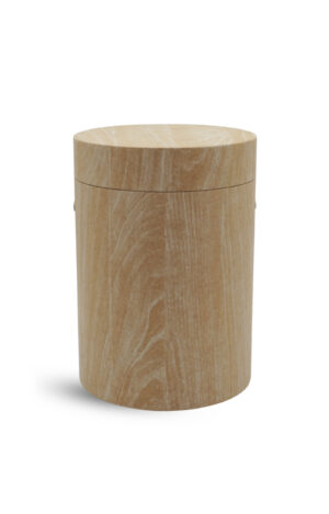 Runde Urne aus Zellulose