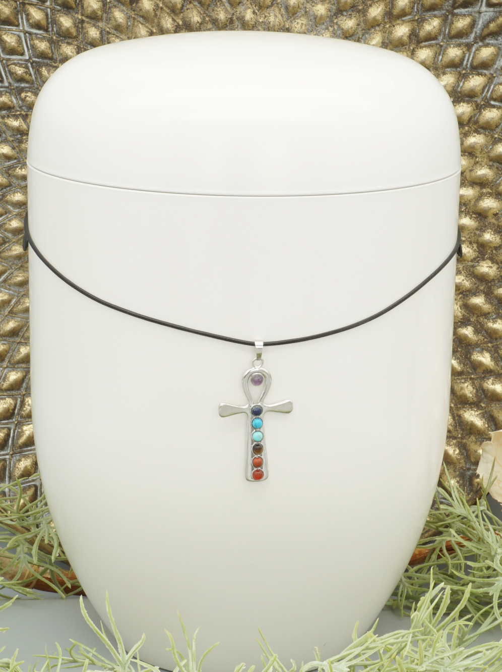 Urnenschmuck Kreuz der Ewigkeit